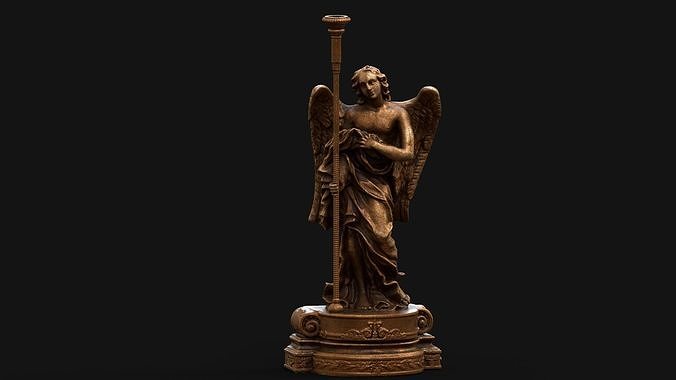 church candle holder statue  3D model