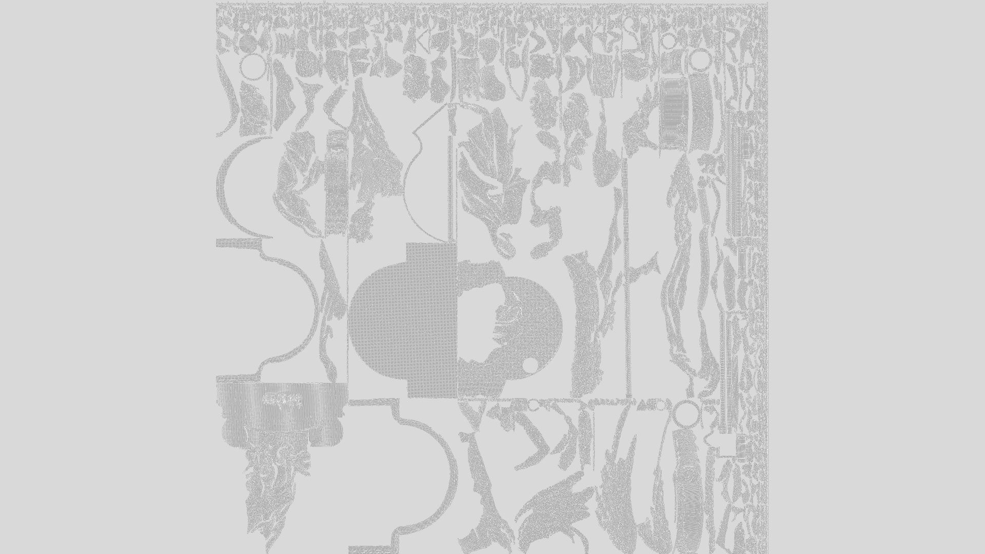 church candle holder statue  3D model_7