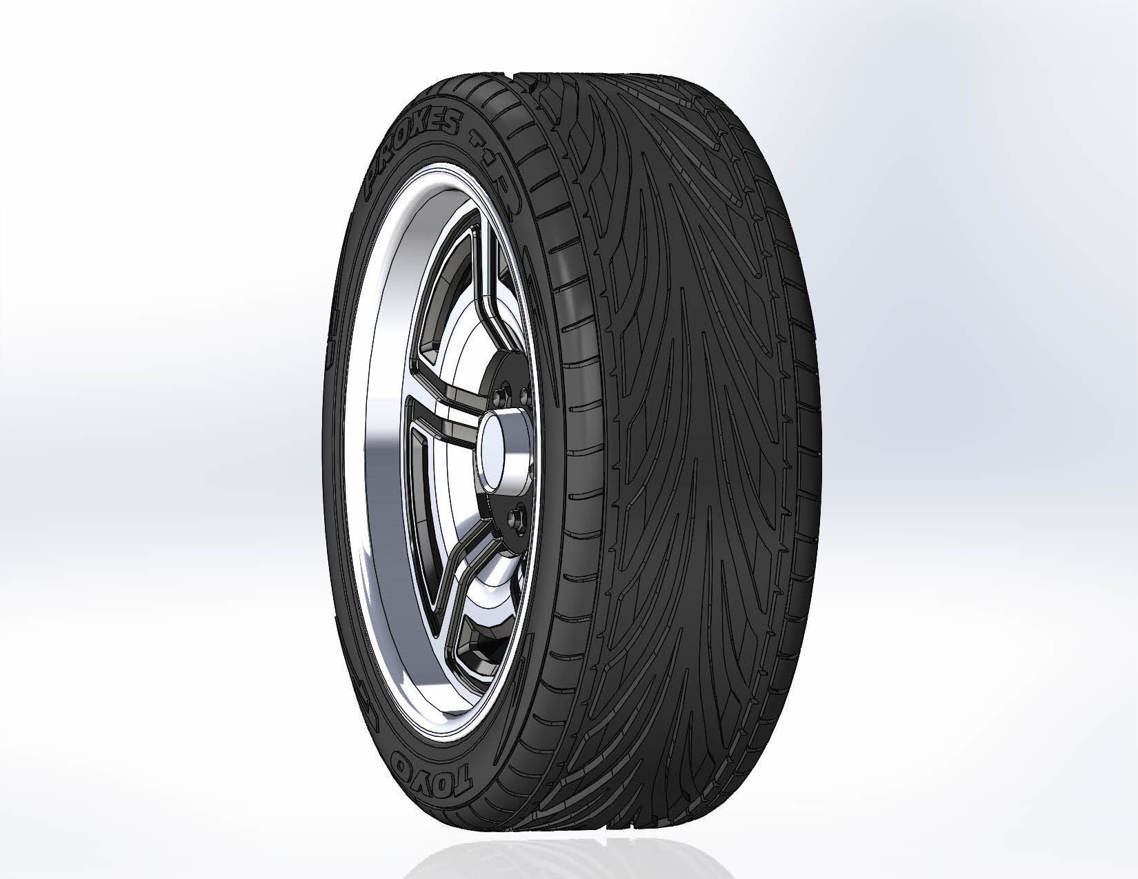 Wheel Forgeline Galaxie 18inch for scale model 3D print model_4