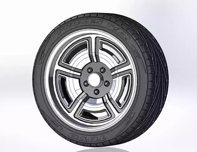 Wheel Forgeline Galaxie for scale model 3D print model