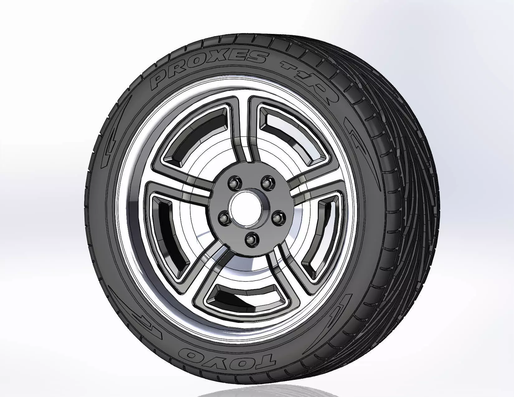 Wheel Forgeline Galaxie 18inch for scale model 3D print model_0