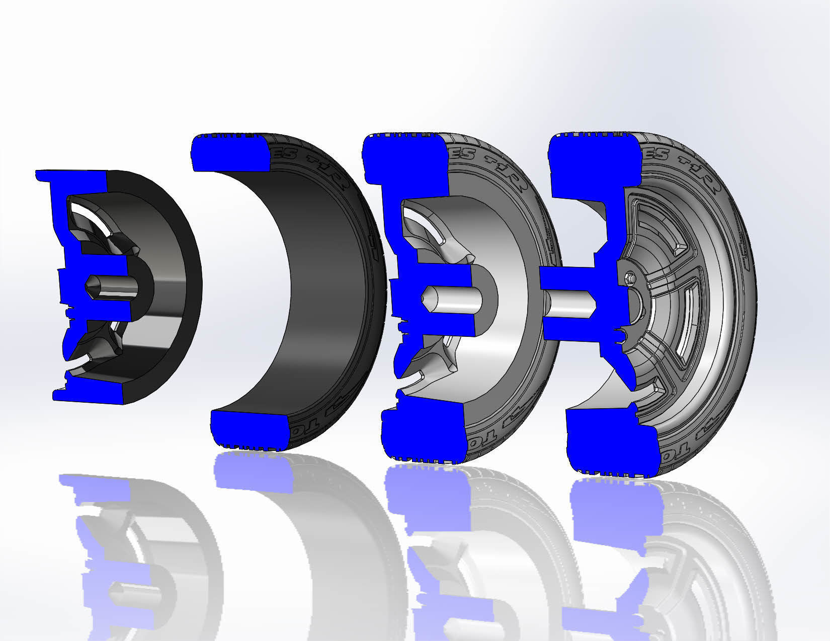 Wheel Forgeline Galaxie 18inch for scale model 3D print model_12