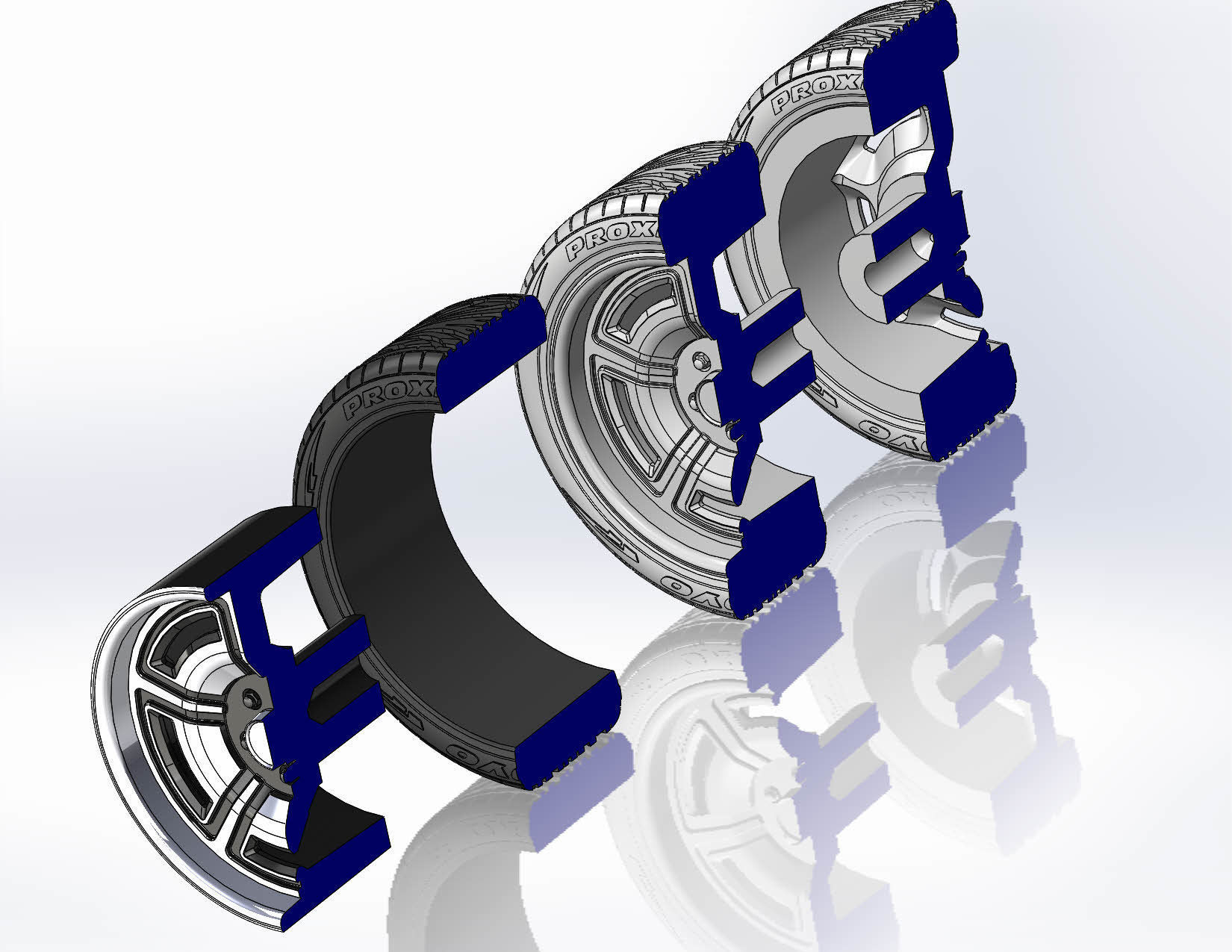 Wheel Forgeline Galaxie 18inch for scale model 3D print model_11