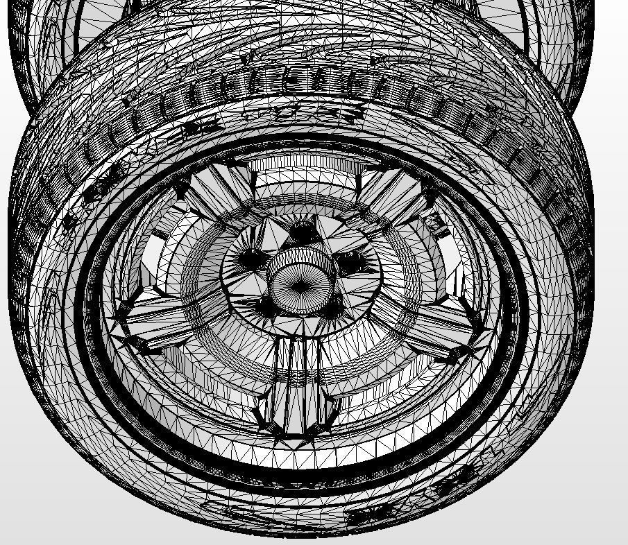 Wheel Forgeline Galaxie 18inch for scale model 3D print model_15