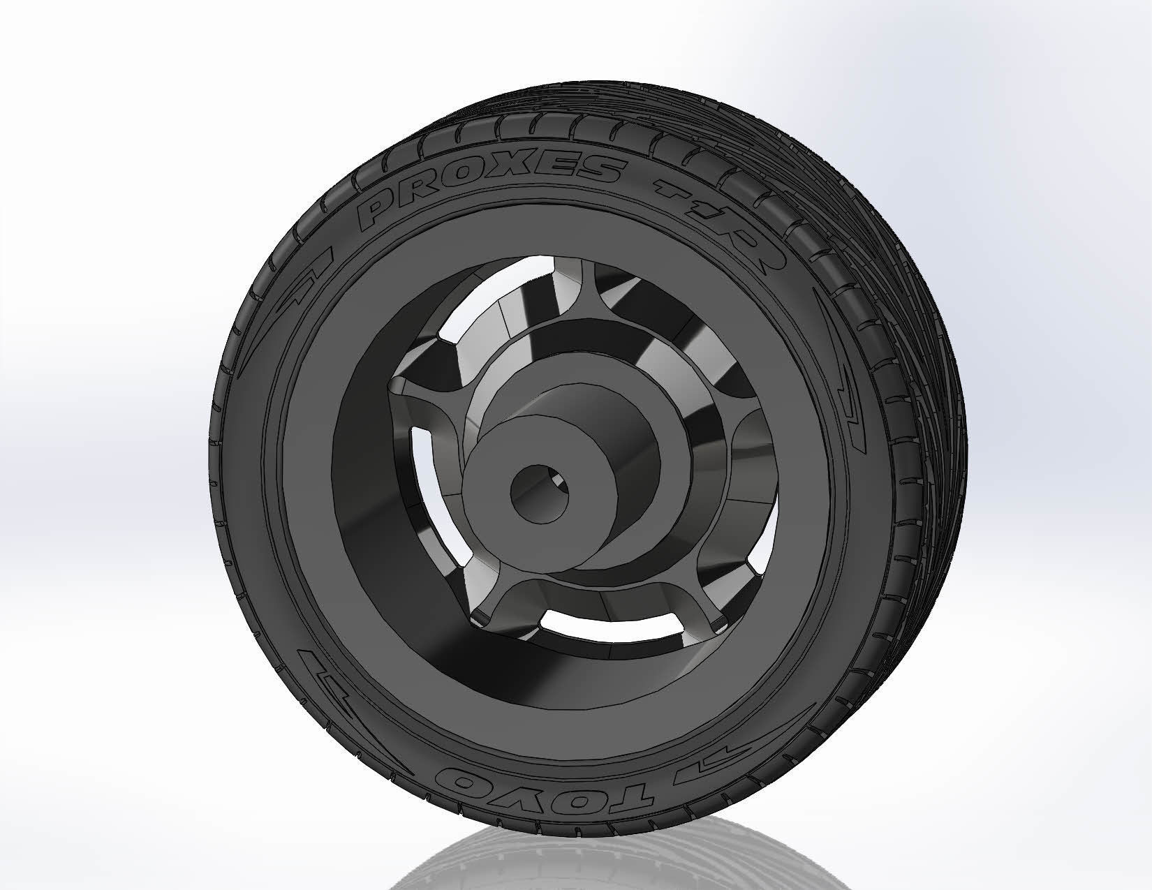 Wheel Forgeline Galaxie 18inch for scale model 3D print model_6