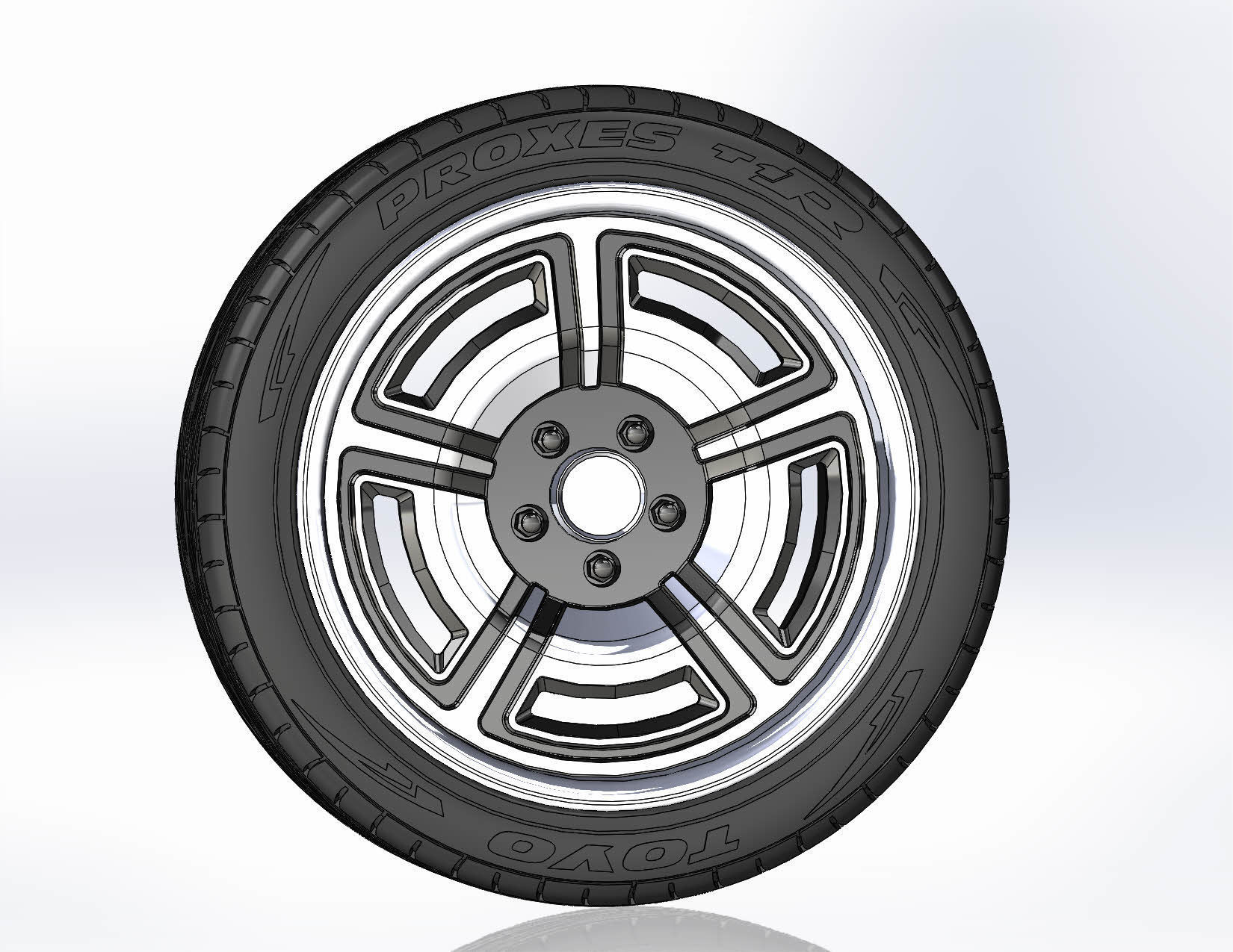 Wheel Forgeline Galaxie 18inch for scale model 3D print model_8