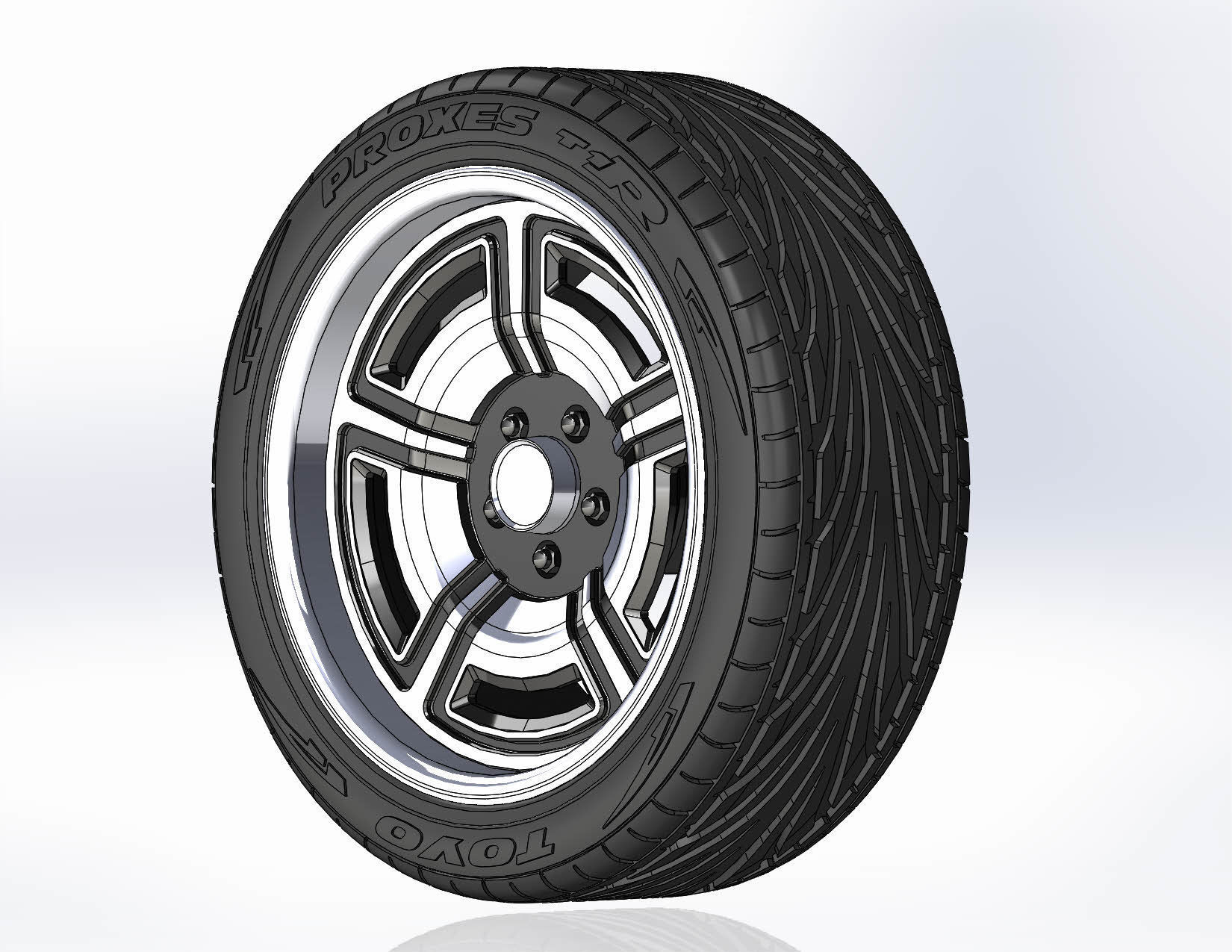 Wheel Forgeline Galaxie 18inch for scale model 3D print model_2