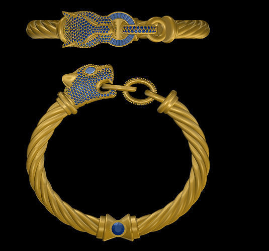 Animal bracelet  Free 3D model