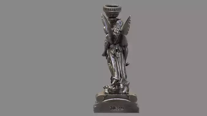 church candle holder statue 