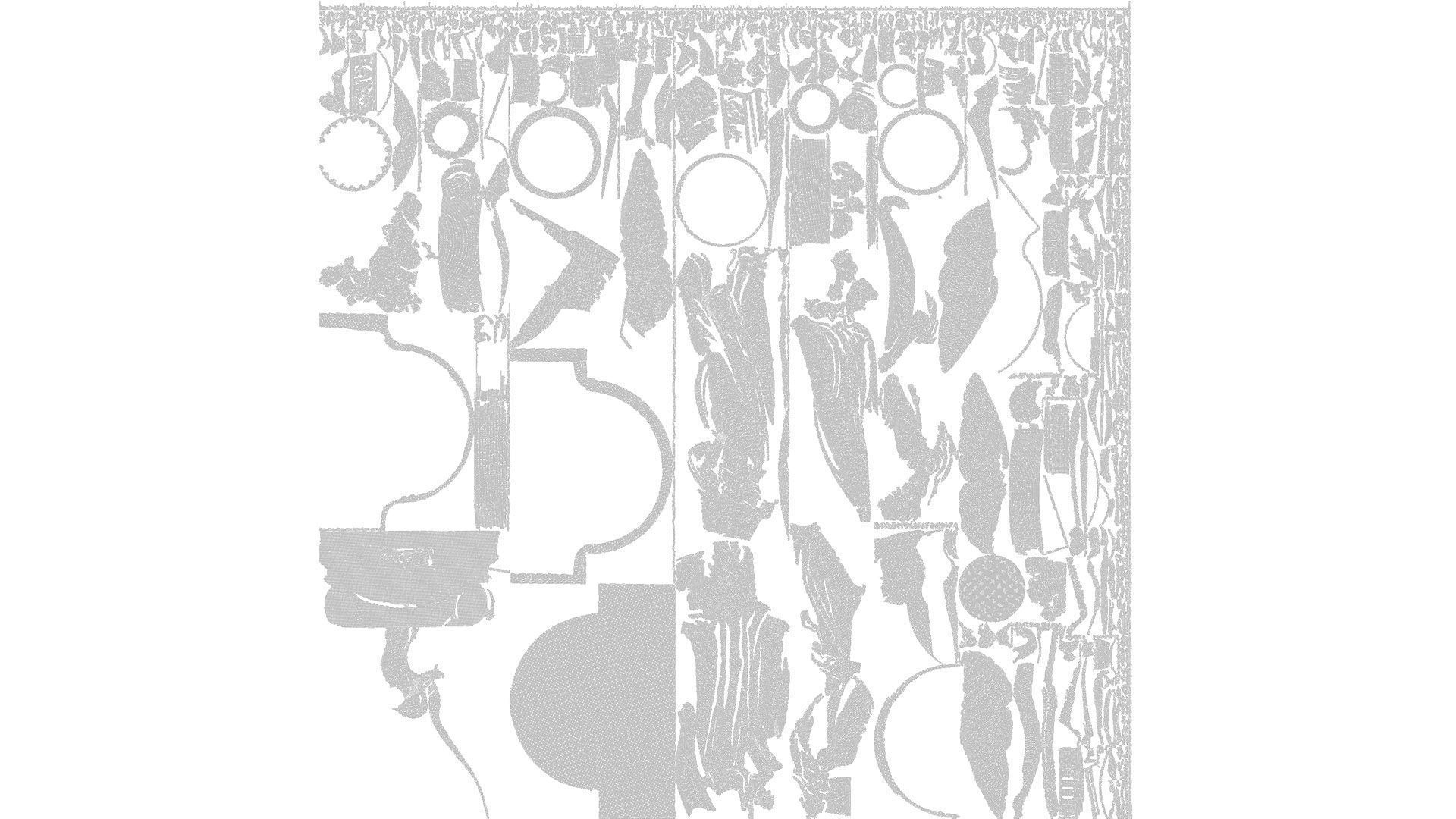 church candle holder statue  3D model_10