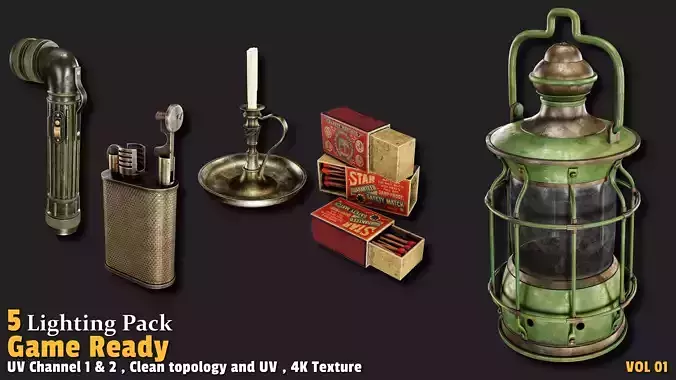 Lighting Props Game Ready VOL01