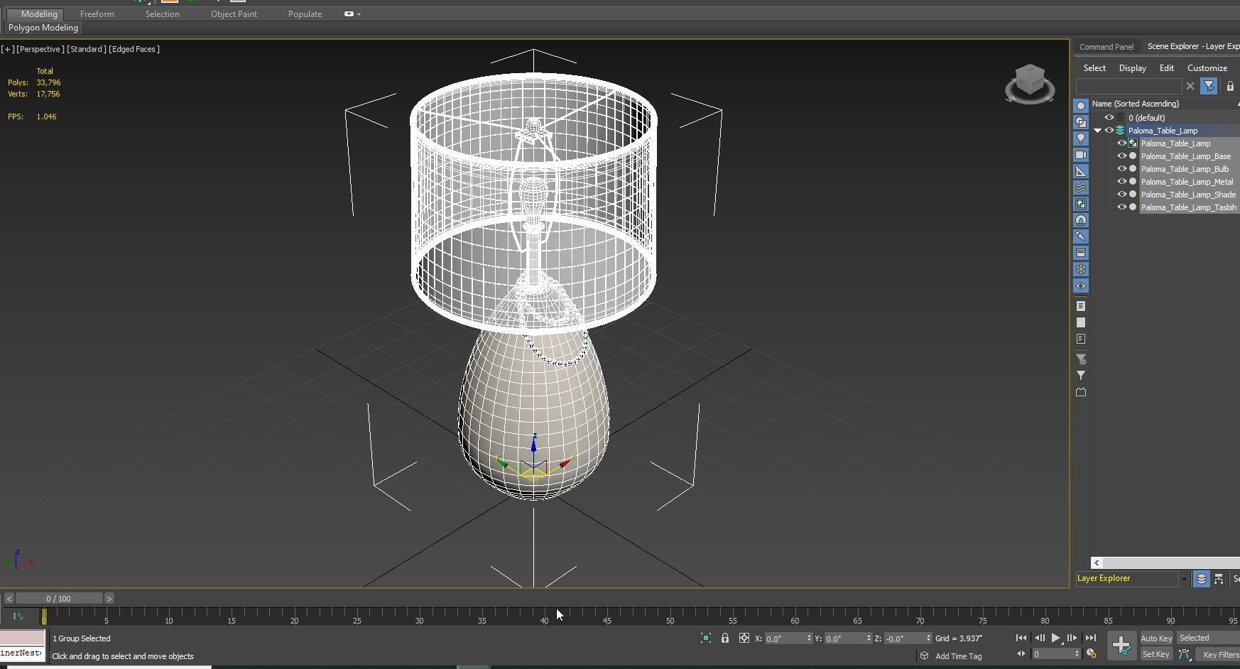 Pacific Coast Paloma Table Lamp 3D model_7