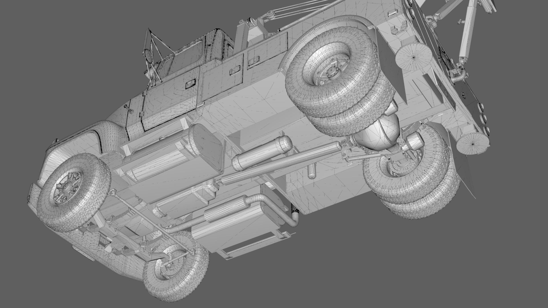 L9000 Single Axle Tow Truck  with Holmes 750 Wrecker 3D model_18