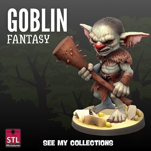 Savage Goblin STL File for 3D Printing 3D print model