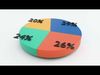 Pie Chart 4 Segment     Editable 3D Infographic 3D model_1
