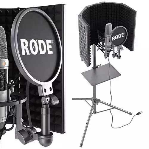 Aokeo Studio Rode Microphone Isolation Shield 3D model
