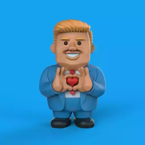 T Love Figure by Joan Cornella  Political Satire Art