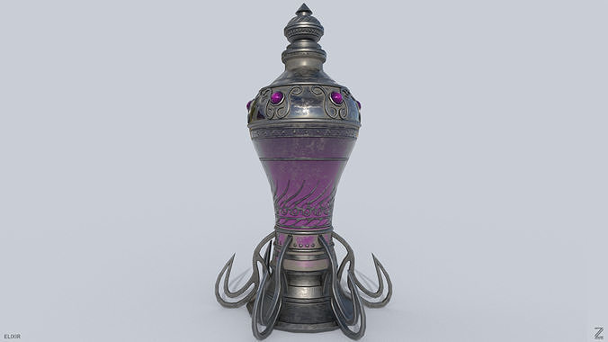 Elixir Low-poly 3D model