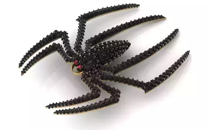 Black Spider Pendant
