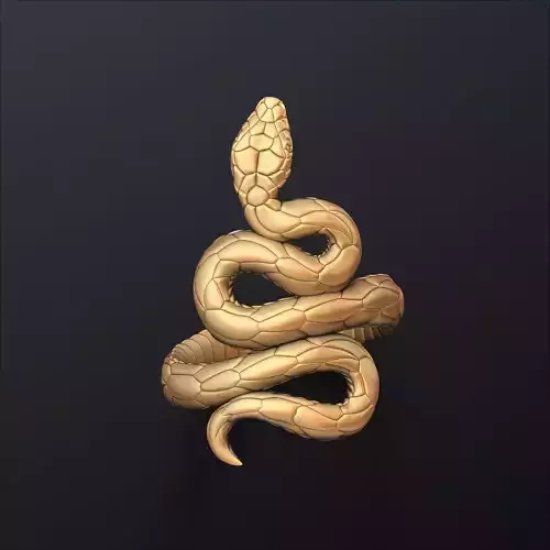 Snake Ring v3 3D print model