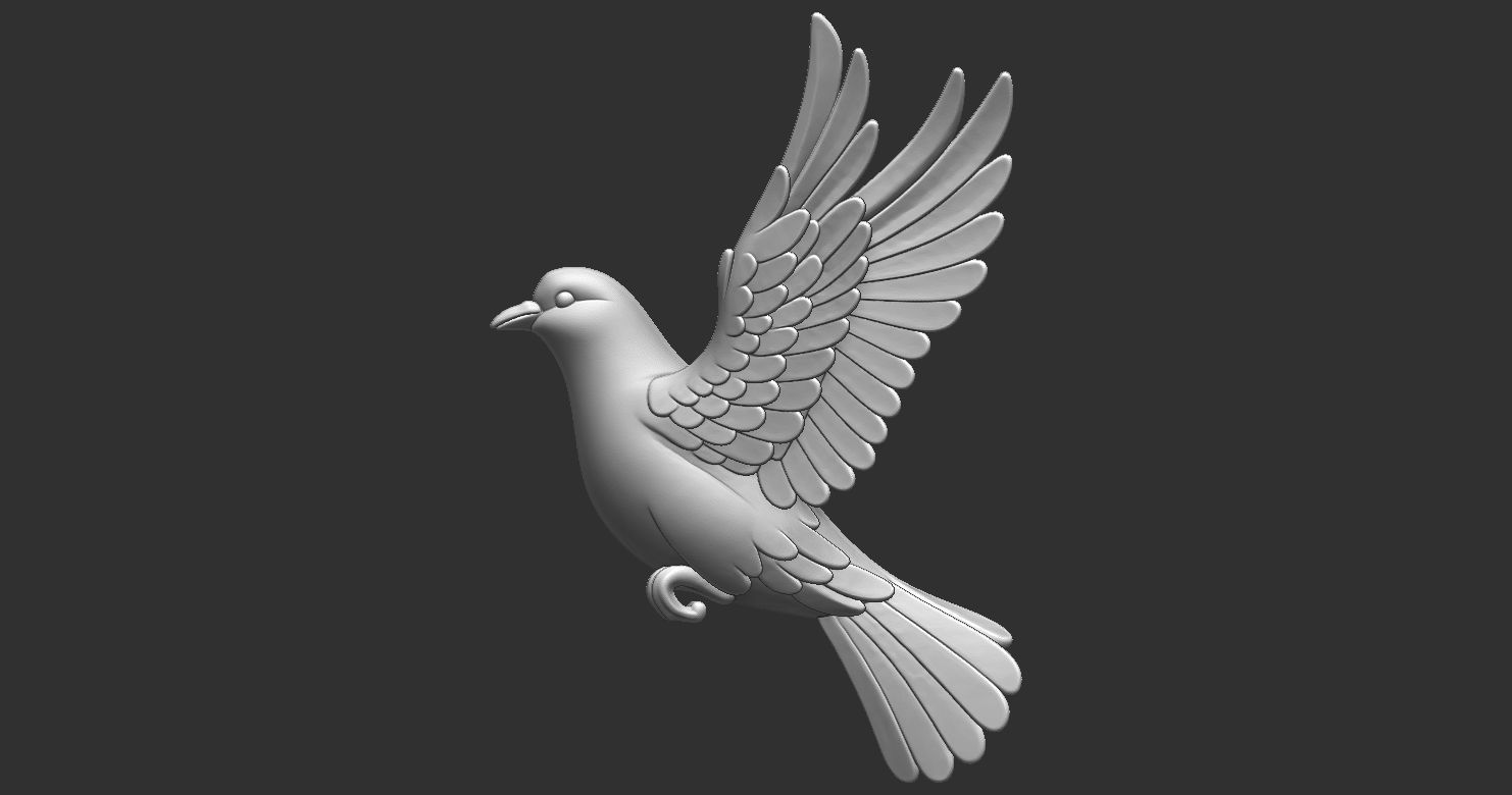 Pigeon Dove 3D print model_16