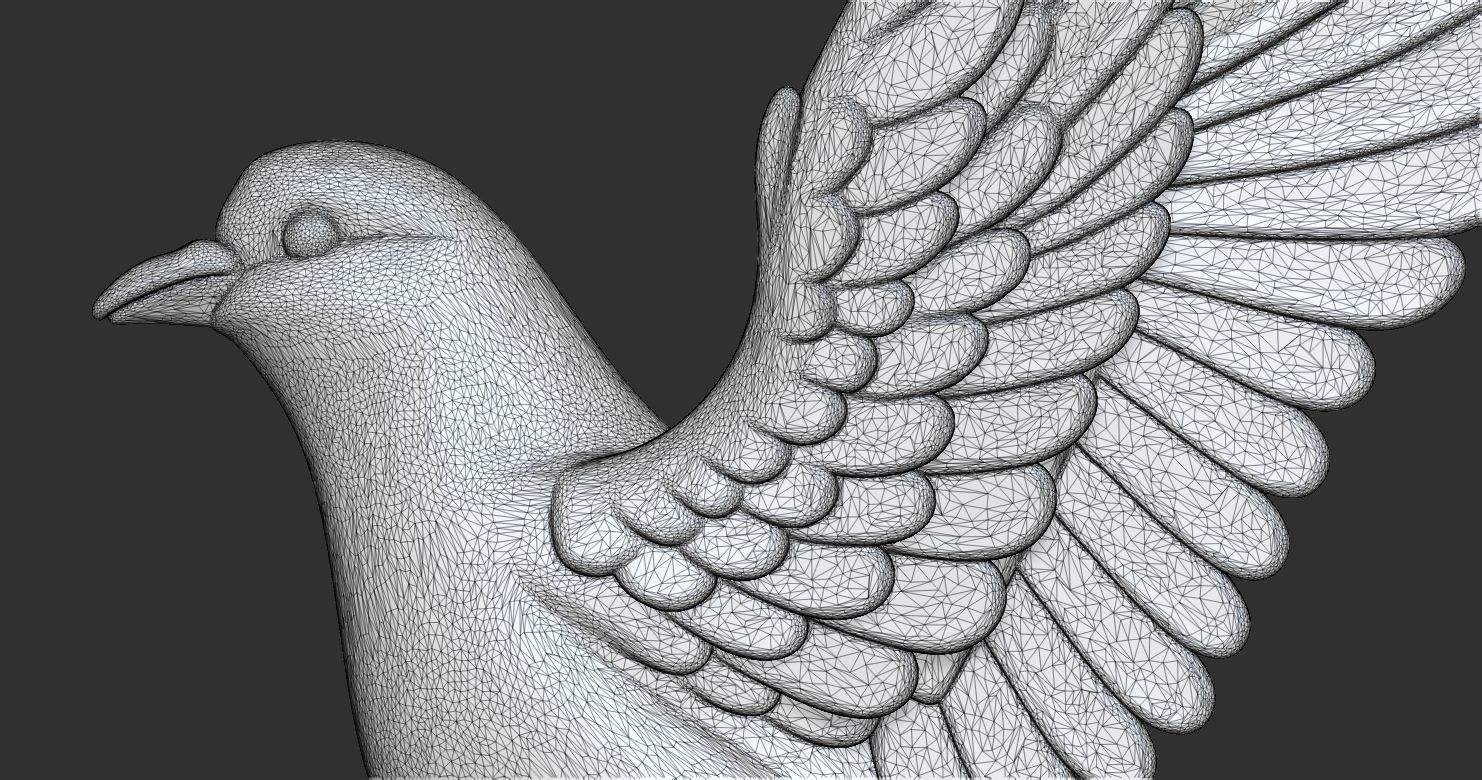 Pigeon Dove 3D print model_14