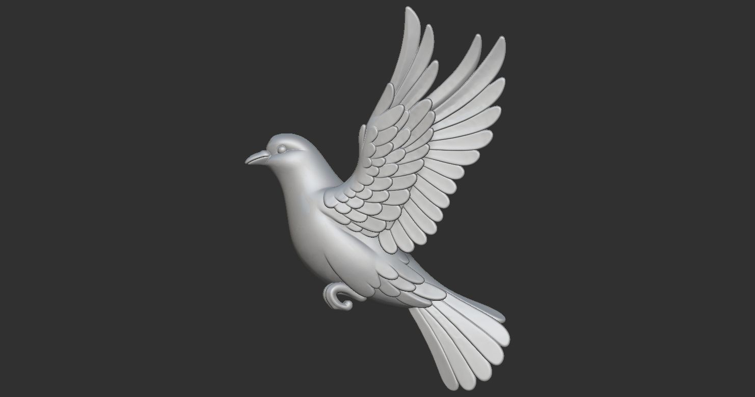 Pigeon Dove 3D print model_13