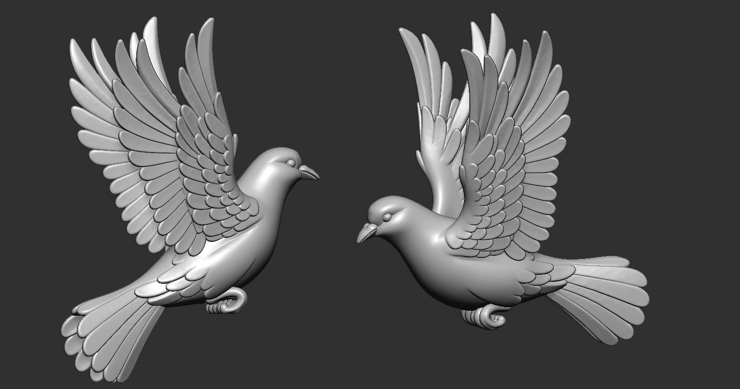 Pigeon Dove 3D print model_11