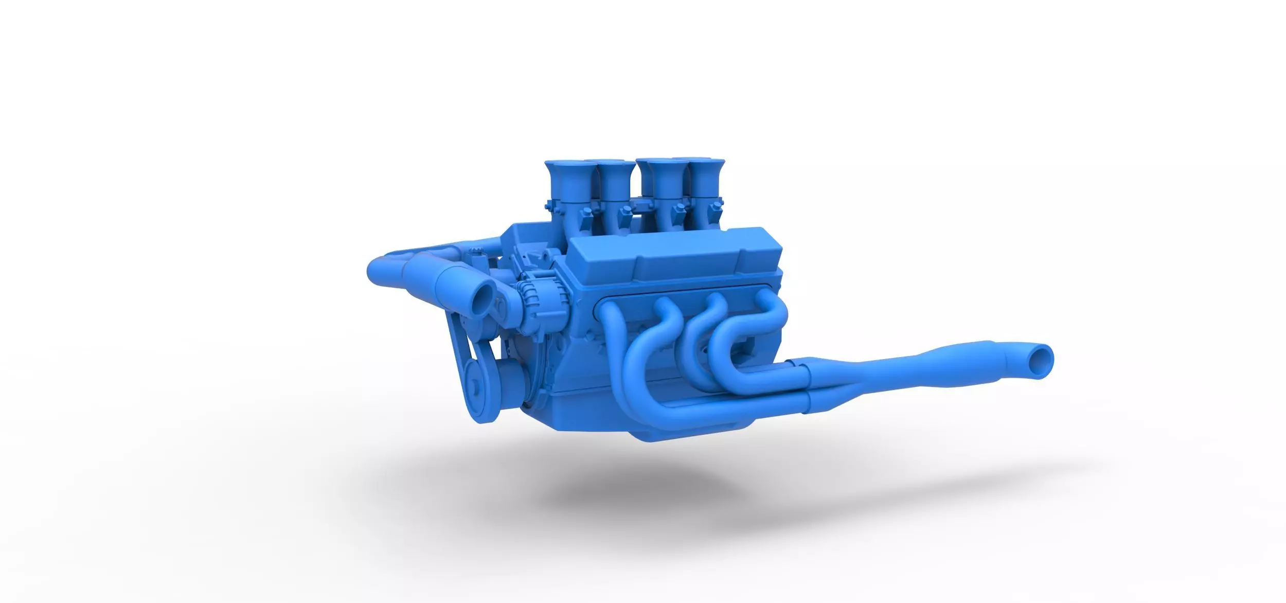 Engine V8 for Supermodified race car Version 3 Scale 1 to 25 3D print model_0