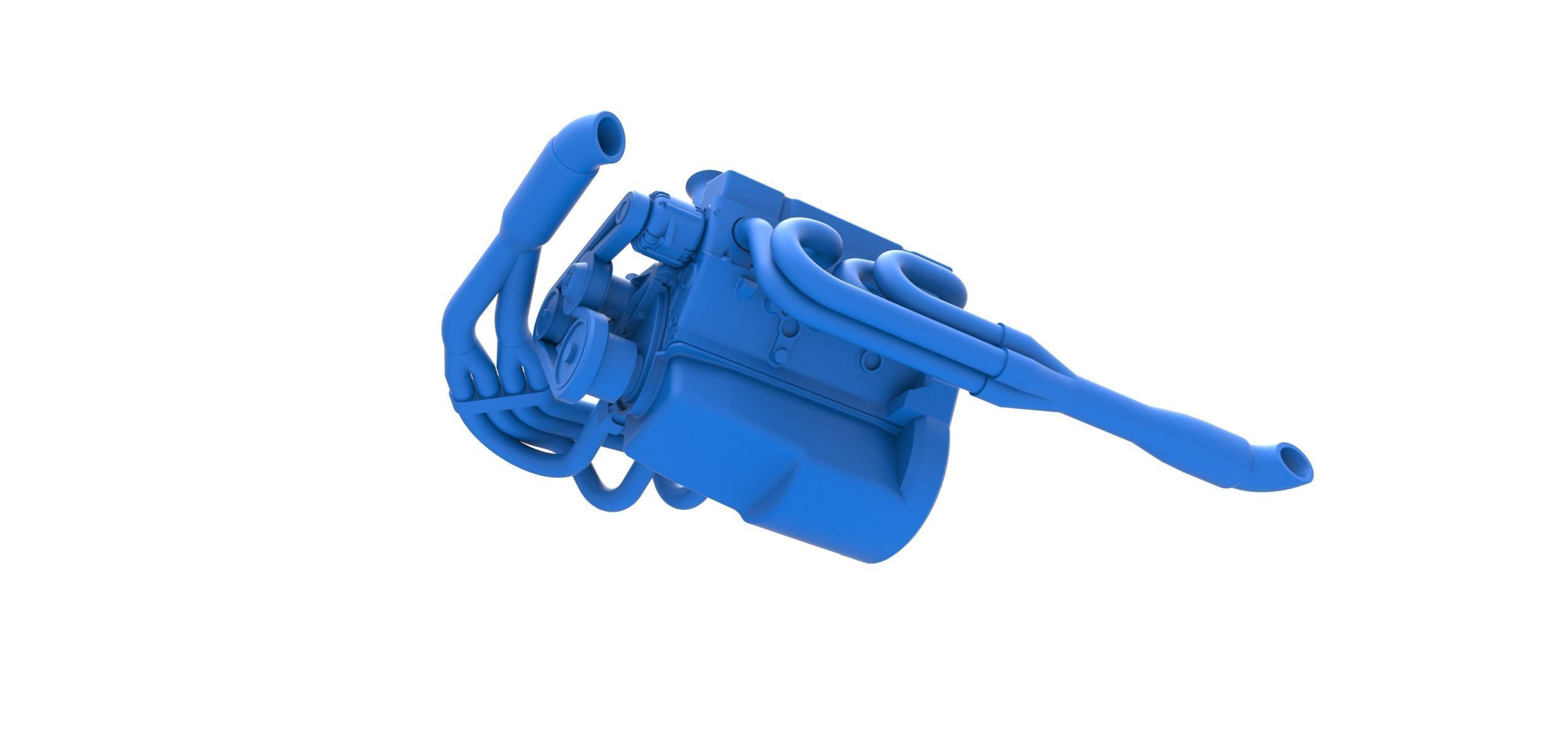 Engine V8 for Supermodified race car Version 3 Scale 1 to 25 3D print model_2