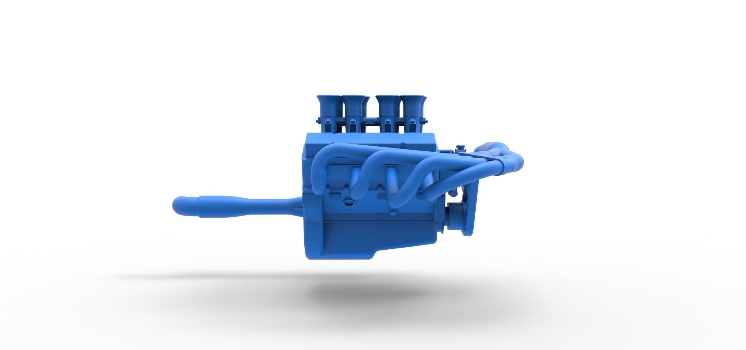 Engine V8 for Supermodified race car Version 3 Scale 1 to 25 3D print model_14