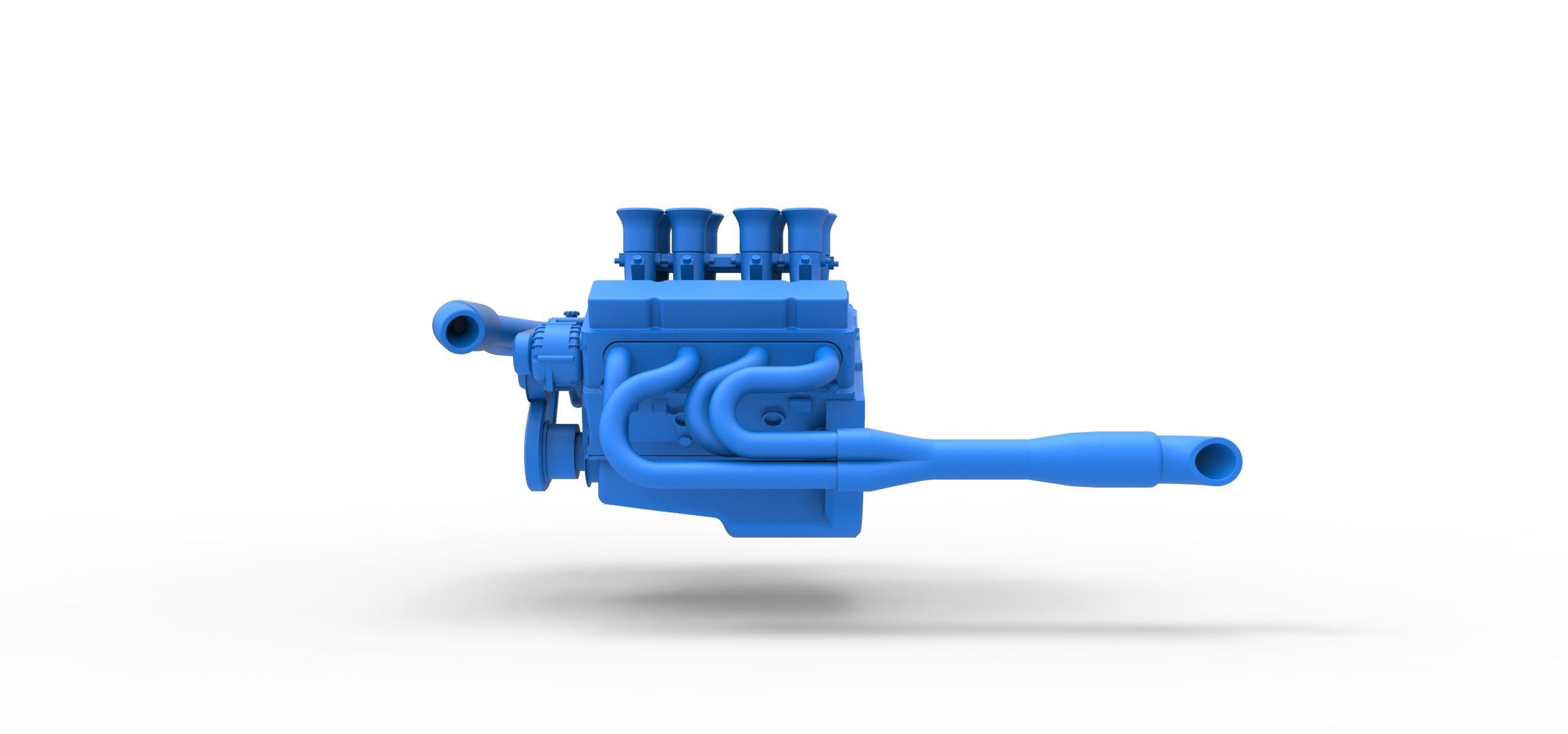 Engine V8 for Supermodified race car Version 3 Scale 1 to 25 3D print model_7