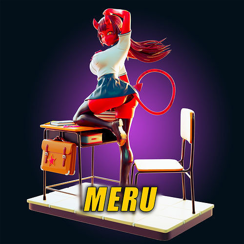  18 ADULT Meru Figure Model Diorama 3D print model