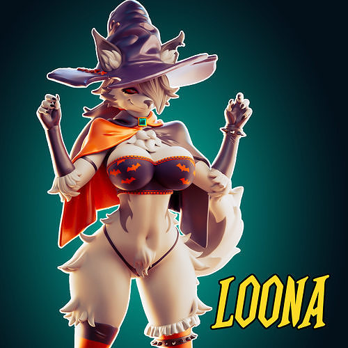  18 ADULT Loona Halloween Figure Model Diorama 3D print model