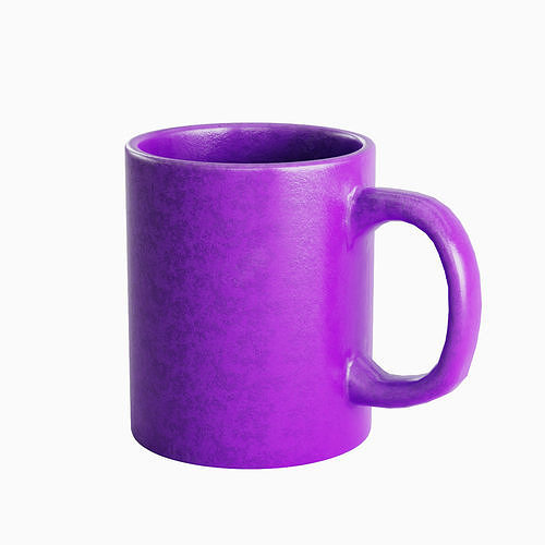 Coffee Mug B 06 Low-poly 3D model
