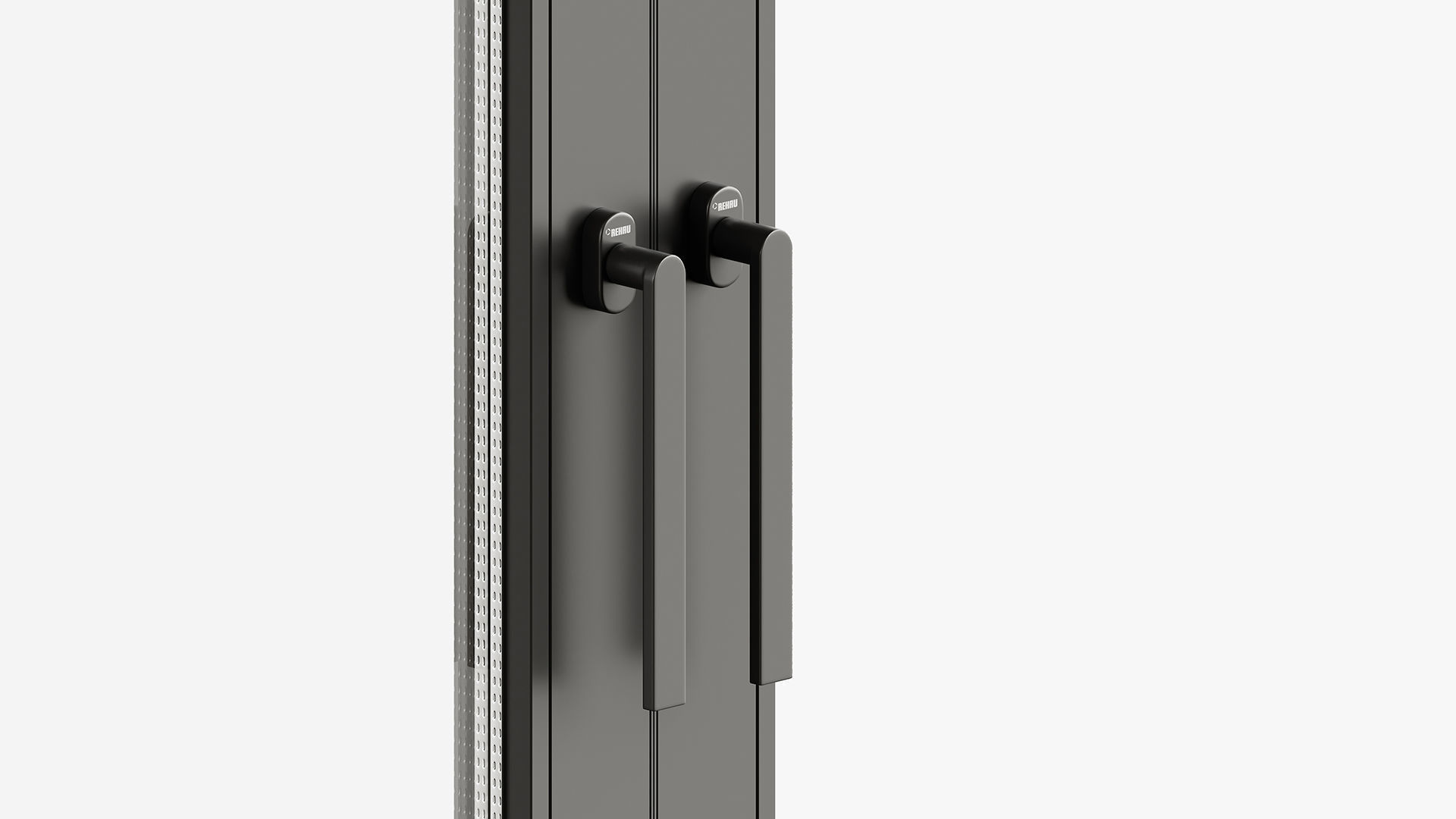 Modern style sliding windows and doors 3D model_1