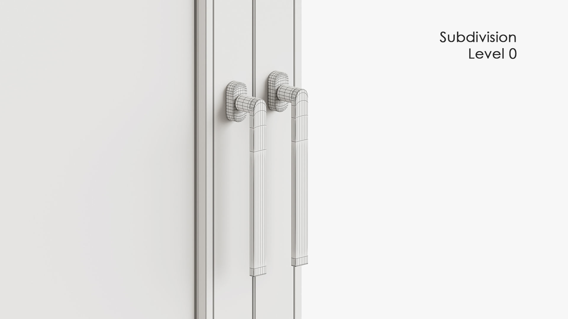 Modern style sliding windows and doors 3D model_2