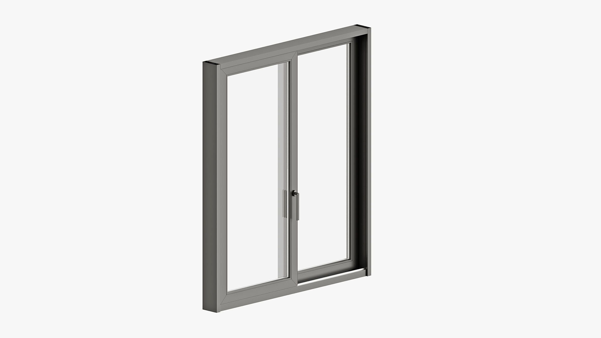 Modern style sliding windows and doors 3D model_4
