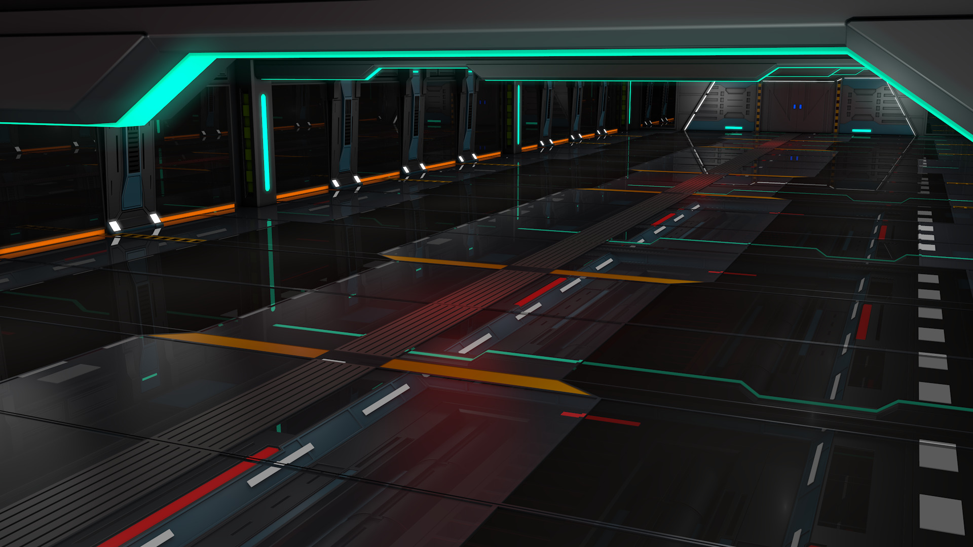 Sci Fi Interior 3D model_3