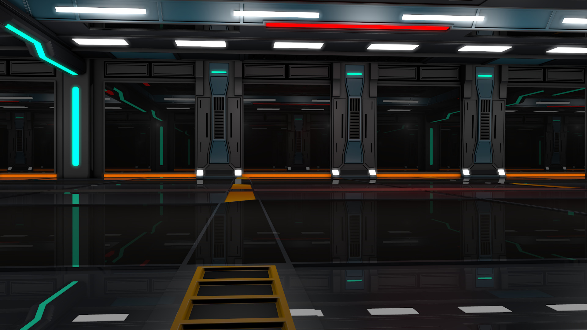 Sci Fi Interior 3D model_5