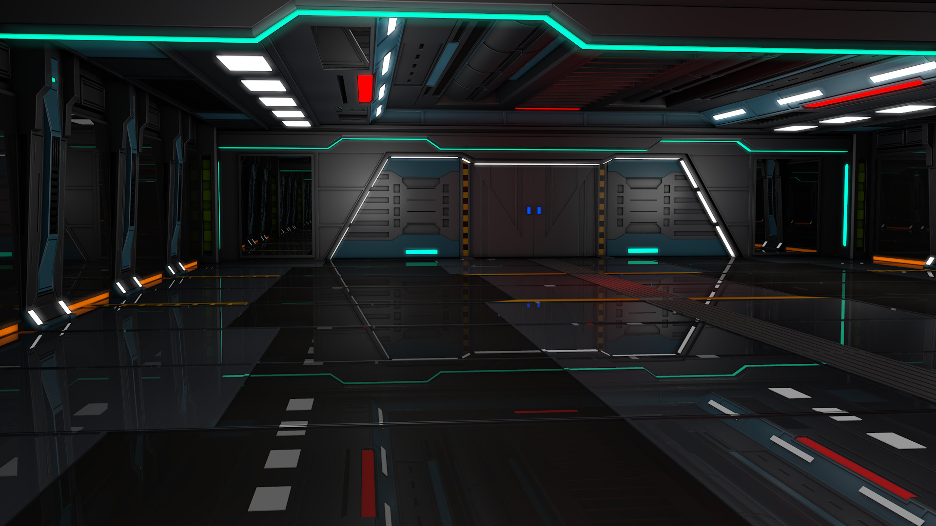 Sci Fi Interior 3D model_7