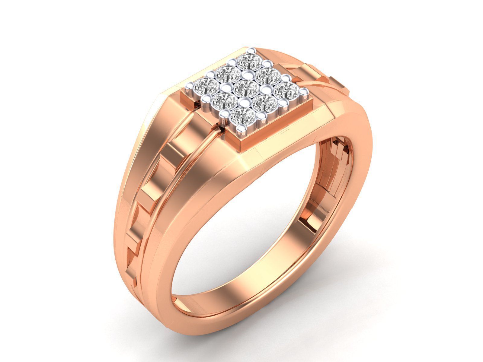 Mens Ring Render 3dm STL OBJ FBX MTLDetails 3D print model_1