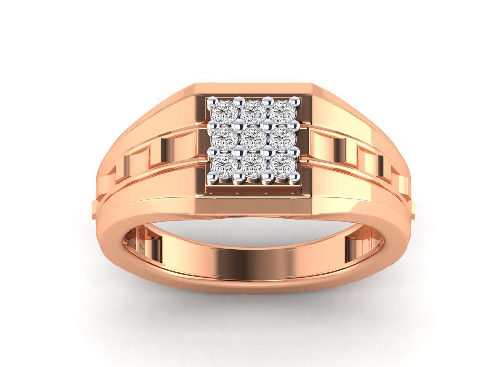 Mens Ring Render 3dm STL OBJ FBX MTLDetails 3D print model_14