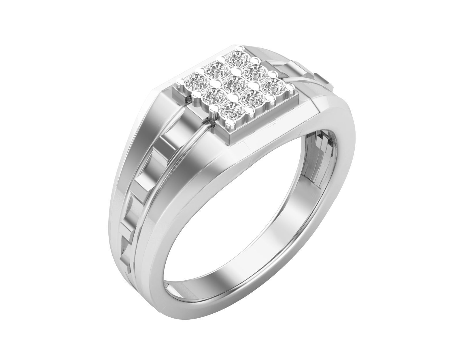 Mens Ring Render 3dm STL OBJ FBX MTLDetails 3D print model_4