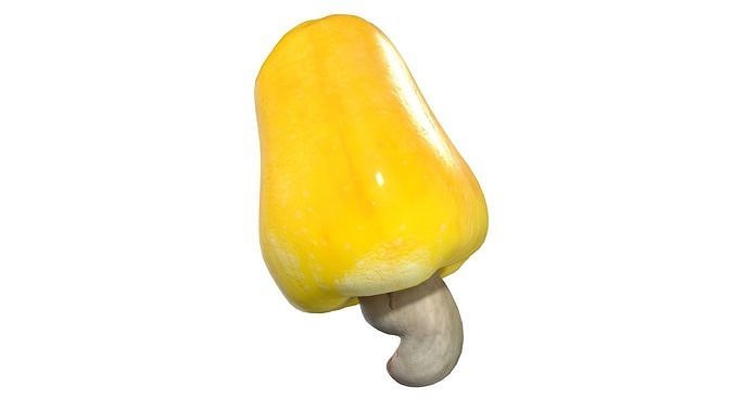 Cashew fruit set   Low-poly 3D model 5