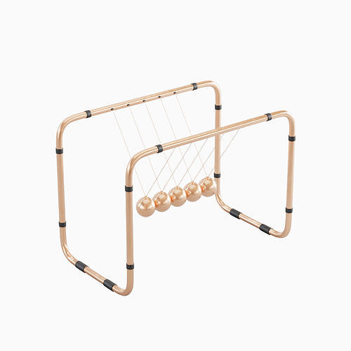 Newton Cradle 03 3D model