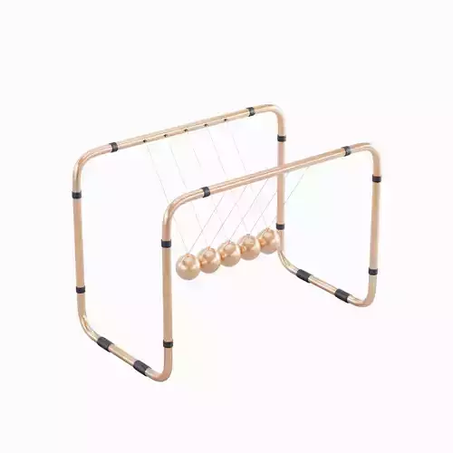 Newton Cradle 03 3D model