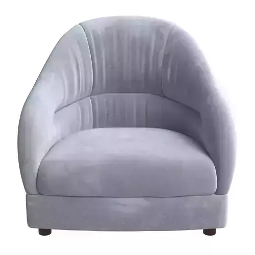 Ward Bennett  Brickell Assoc Tub Lounge Chair Gray Mohair 3D model