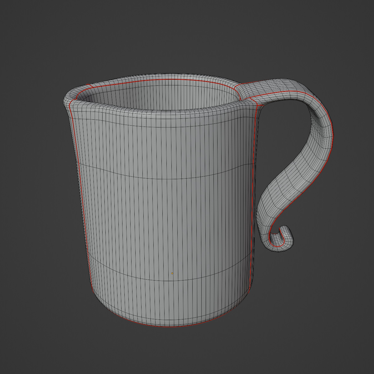 Stylized Coffee Cup 06 3D model_8