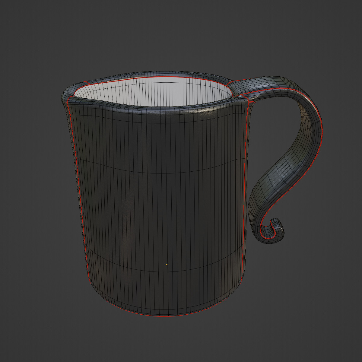 Stylized Coffee Cup 06 3D model_7